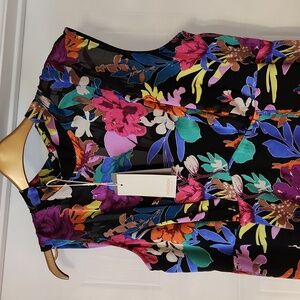 Monsoon Floral burnout silky dress